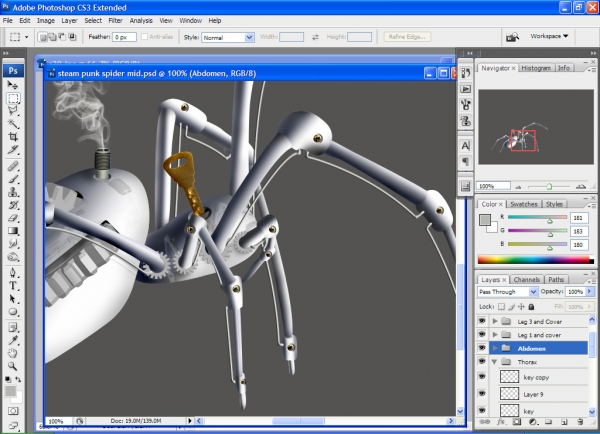 Creation of Brass Gear Spider: Step 30